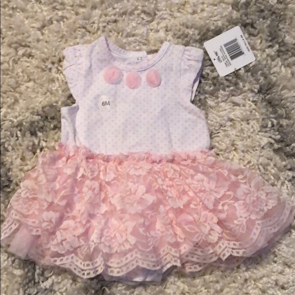 NWT Little Me onesie with skirt attached